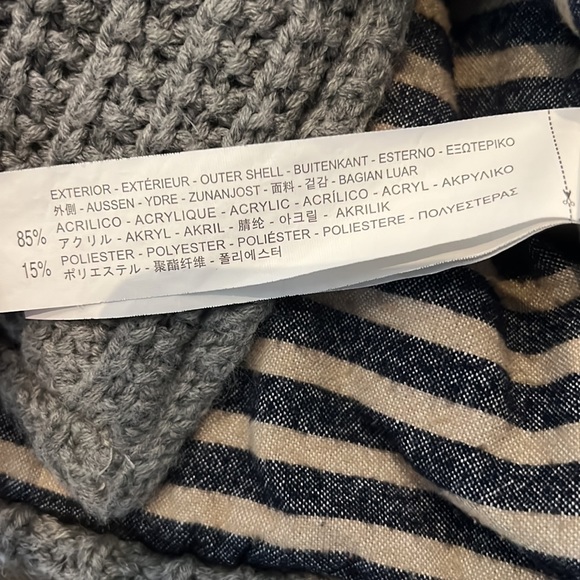 Zara hooded button down sweater jacket, gray boys size 5-6! - Picture 11 of 11